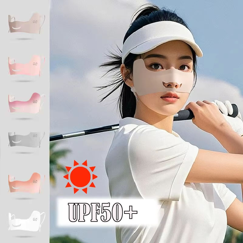 Sports Mask Breathable - Zomer Ijs Zijde Masker Ademend Zonnebrandcrème