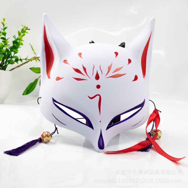 Respirator Half Face - Anime Demon Foxes Masker Handgeschilderd Japans