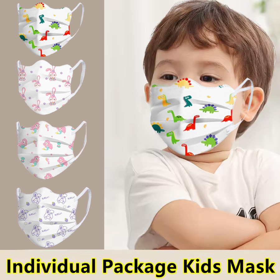 Kids Face Mask - Vlinderontwerp Kinderen Cartoon Wegwerp Gezichtsmasker Ademend
