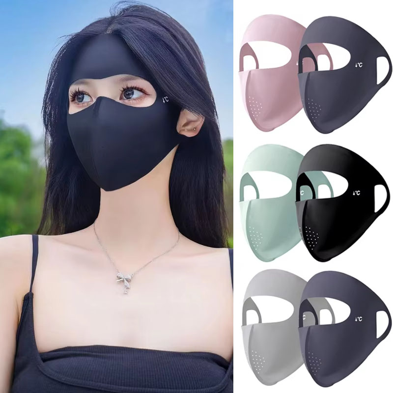 Sports Mask Breathable - 1-10PCS Koelend Ademend UV-bescherming Gezichtsmasker Lichtgewicht