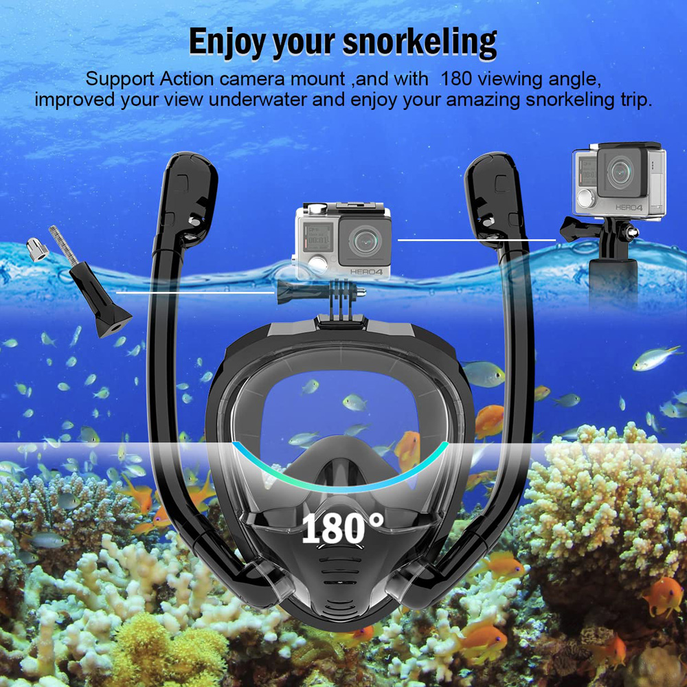 Volgelaatssnorkelmasker 180 °  - Anti Pollution Mask recensie en prijs