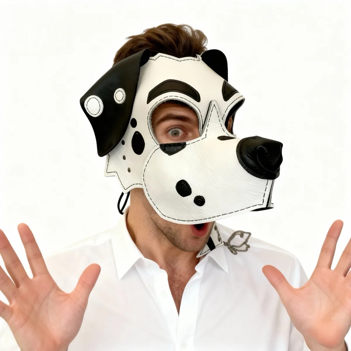 Leren Dalmatische hond halfgel - Respirator Half Face recensie en prijs