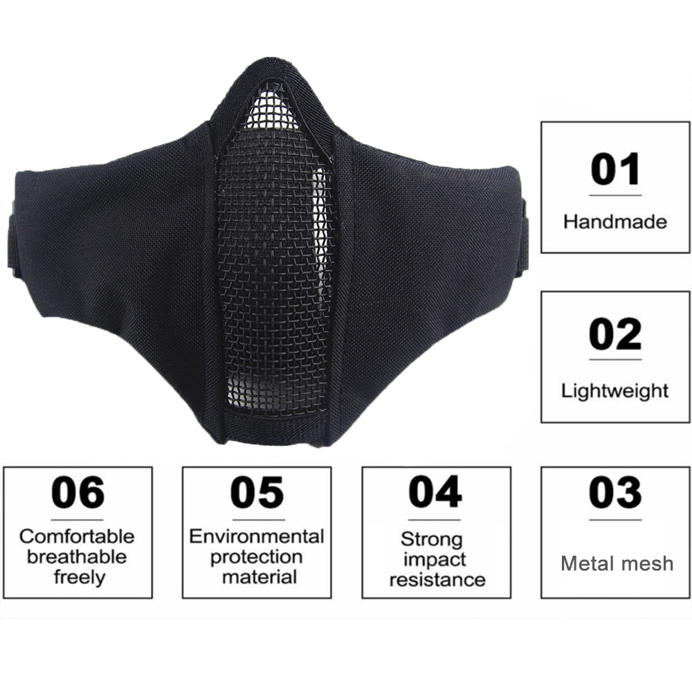 Tactisch half gezicht Airsoft- - Respirator Half Face recensie en prijs